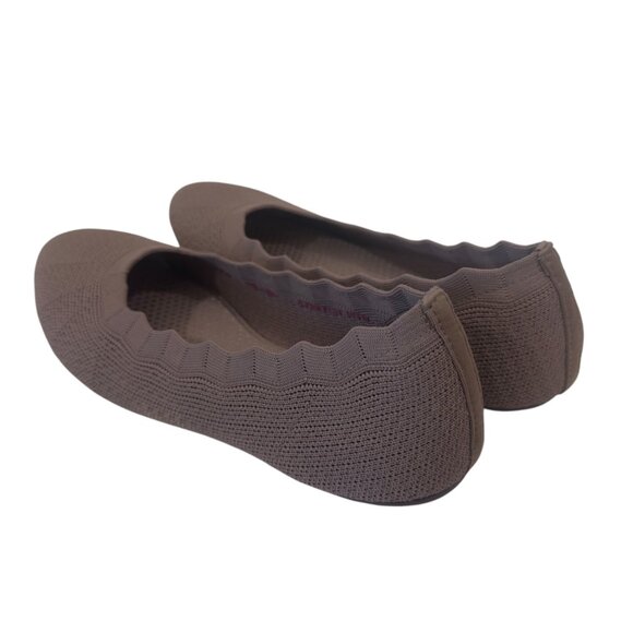 Skechers Womens Brown Air Cooled Memory Foam Flats Size 7 - Picture 4 of 14